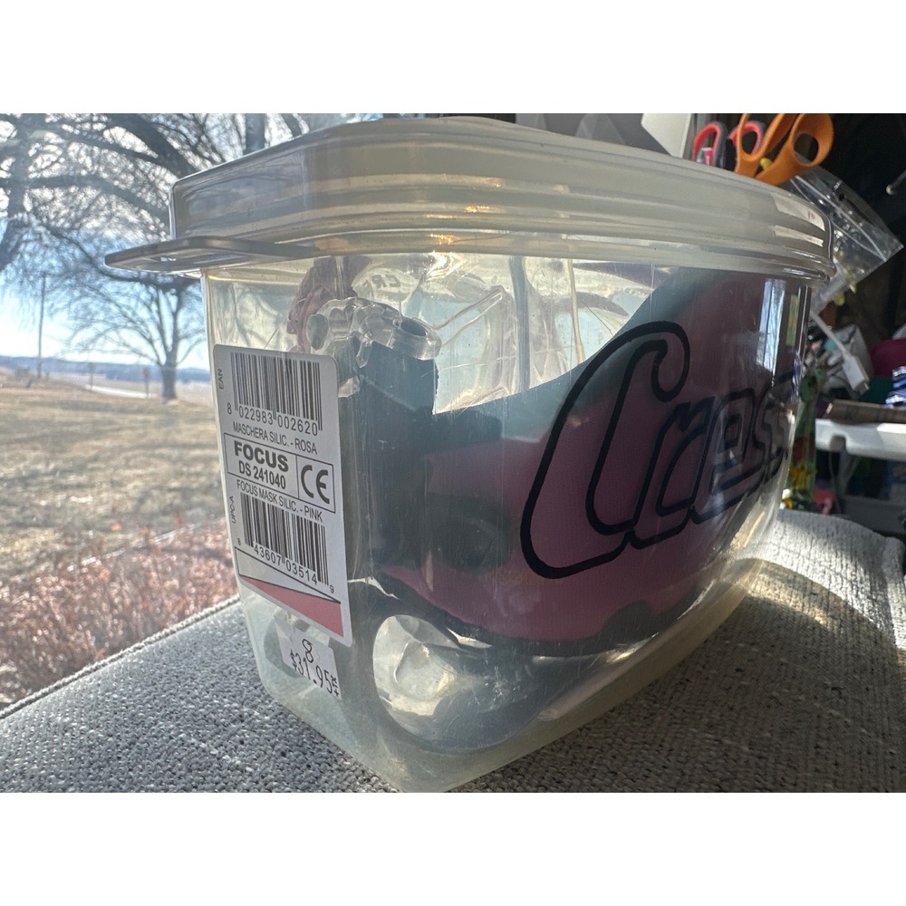 Cressi Focus Pink & Big Eyes Evolution Clear Scuba Diving Snorkeling Masks Set